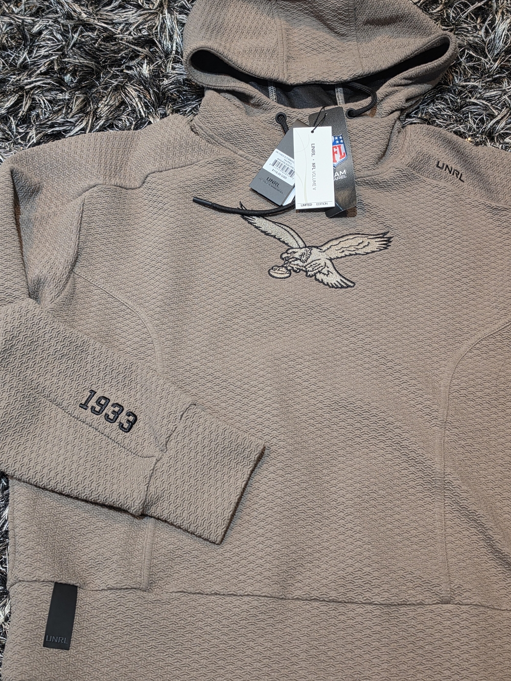 Womens Hooded Pullover - Taupe
